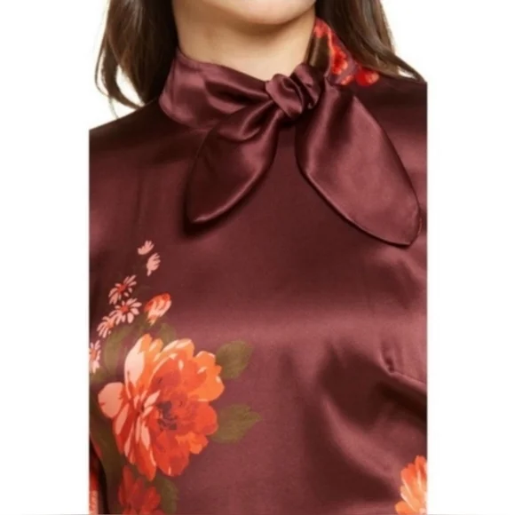 NWT Reformation Livie 100% Silk Dress - Picture 5 of 13